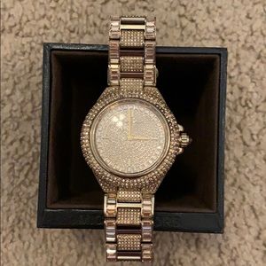 Michael Kors gold watch w/crystals embedded MK5720